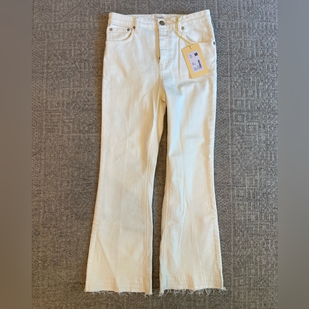 NWT Closed Womens Ivory Hi-Sun Jeans 28
